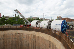 the tunnel boring machine 